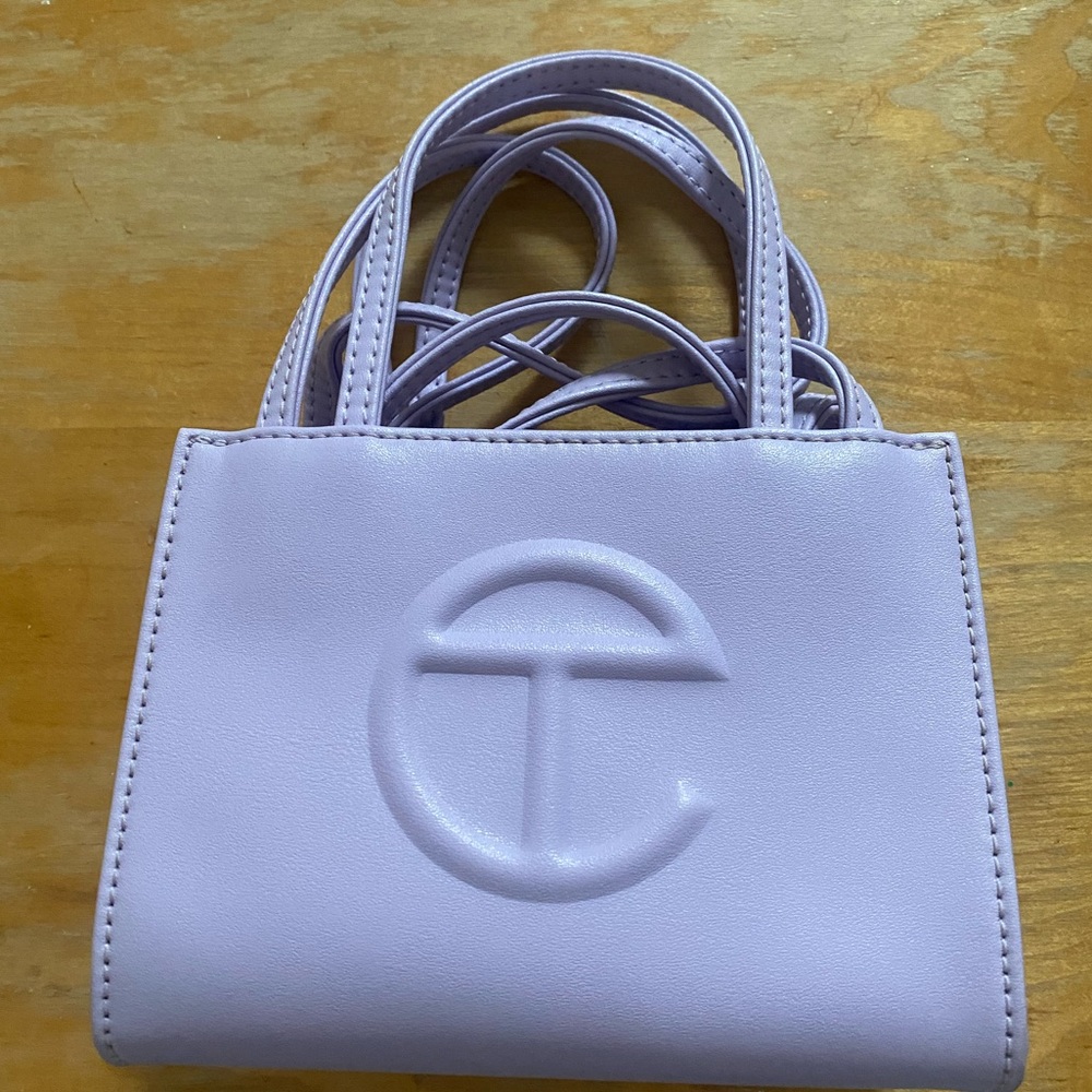 Telfar lavender small shopping bag